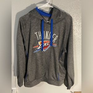 Light grey OKC thunder hoodie